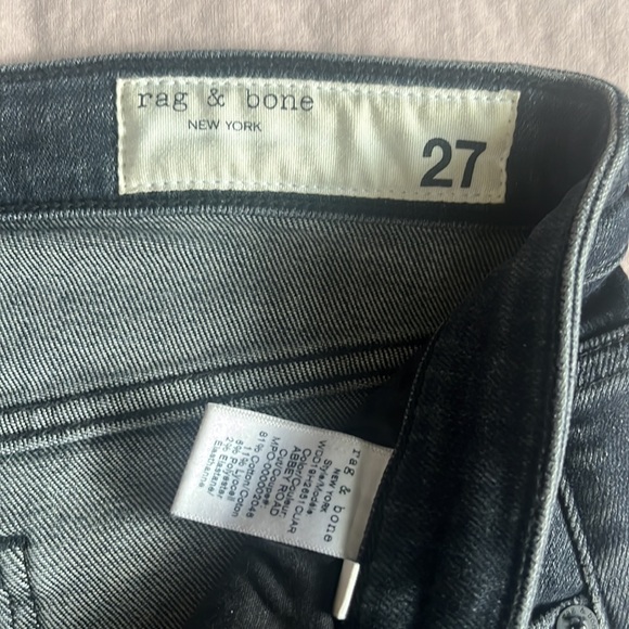 RAG & BONE Cate Mid-Rise Ankle Skinny with Side Zipper in “Abbey Road” - Picture 12 of 14